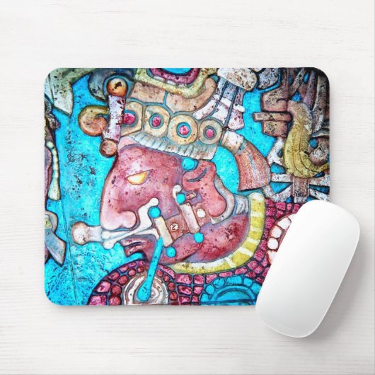 Aztec Maya Inca High Priest Indian Mousepad art Muismat (Met muis)