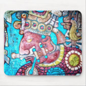 Aztec Maya Inca High Priest Indian Mousepad art Muismat (Voorkant)