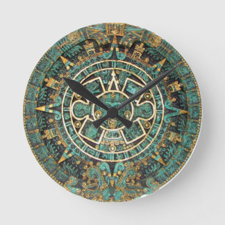 Aztec Mayan Ancient Round Disk Calendar Ronde Klok