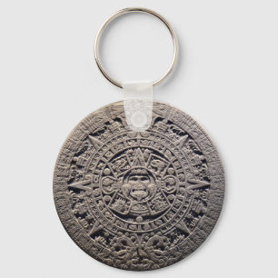 Aztec MAYAN CALENDAR Stone - 21 december 2012 Sleutelhanger