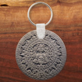 Aztec MAYAN CALENDAR Stone - 21 december 2012 Sleutelhanger (Voorkant)