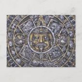 Aztec/Mayan Sun Calendar Briefkaart (Voorkant)