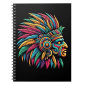 Aztec Mayan Warrior profiel Notitieboek (Voorkant)