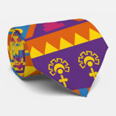 Aztec Mexicaans abstract patroon Stropdas (Opgerold)