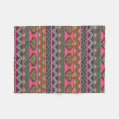 Aztec Mexicaans handwerk schattig, roze Fleece Deken (Voorkant (Horizontaal))