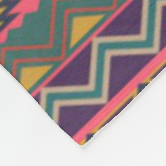 Aztec Mexicaans handwerk schattig, roze Fleece Deken (Hoek)