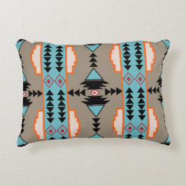 Aztec Mexican Geometric Pattern Accent Kussen