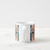 Aztec Mexican Geometric Pattern Espresso Kop (Achterkant)