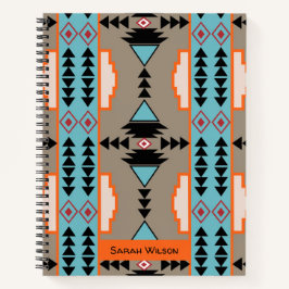 Aztec Mexican Geometric Pattern Notitieboek