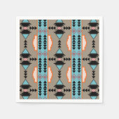 Aztec Mexican Geometric Pattern Servet (Voorkant)