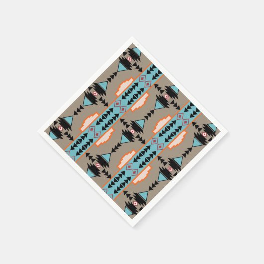 Aztec Mexican Geometric Pattern Servet (Hoek)