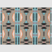 Aztec Mexican Geometric Pattern Tissuepapier (Voorkant)