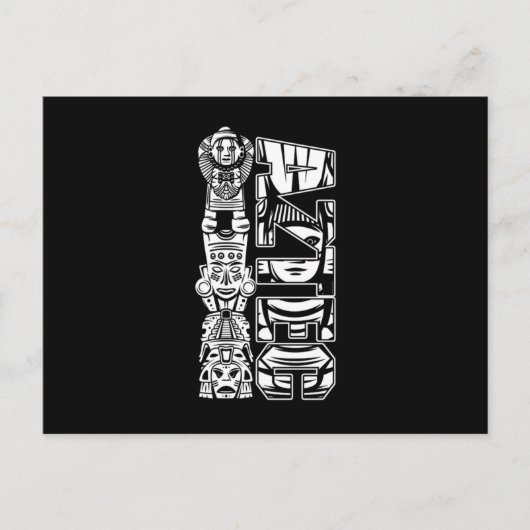 Aztec Mexican Native Culture Maya Inca Native Gift Briefkaart (Voorkant)