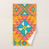 Aztec Mexican Rug Pattern Bad Handdoek (Handdoek)
