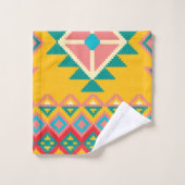 Aztec Mexican Rug Pattern Bad Handdoek (Wasdoekje)
