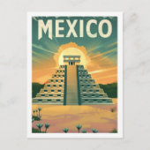Aztec Mexico Vintage Beroemde reisplaats Briefkaart (Voorkant)