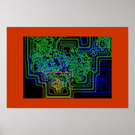 Aztec Microchip Poster (Voorkant)