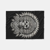 Aztec Mictlantecuhtli Mexican Pride Boxing Fleece Deken (Voorkant (Horizontaal))