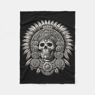 Aztec Mictlantecuhtli Mexican Pride Boxing Fleece Deken