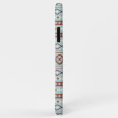Aztec Mixed Motive Pattern Rusts Cream Blue Case-Mate iPhone Case (Achterkant/rechts)