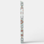 Aztec Mixed Motive Pattern Rusts Cream Blue Case-Mate iPhone Case (Achterkant / Links)