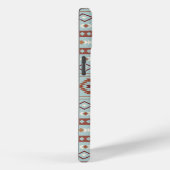 Aztec Mixed Motive Pattern Rusts Cream Blue Case-Mate iPhone Case (Achterkant / Rechts)