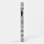 Aztec Mixed Motive Pattern Rusts Cream Blue Case-Mate iPhone Case (Achterkant/rechts)