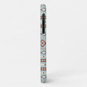 Aztec Mixed Motive Pattern Rusts Cream Blue Case-Mate iPhone Case (Achterkant/links)