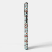 Aztec Mixed Motive Pattern Rusts Cream Blue Case-Mate iPhone Case (Achterkant / Links)