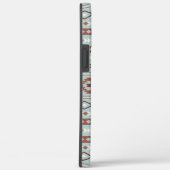 Aztec Mixed Motive Pattern Rusts Cream Blue Case-Mate iPhone Case (Achterkant / Rechts)