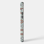 Aztec Mixed Motive Pattern Rusts Cream Blue iPhone Hoesje (Linkerkant)