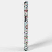 Aztec Mixed Motive Pattern Rusts Cream Blue iPhone Hoesje (Rechterkant)