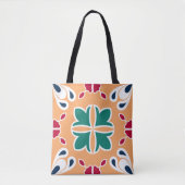 Aztec Moroccan Mosaic Tile Elegant & Chic Design Tote Bag (Voorkant)