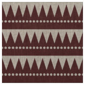 Aztec Mountains - Bruin in wit Stof (Swatch)