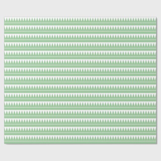 Aztec Mountains - Faded Green op White Cadeaupapier (Vlak)