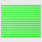 Aztec Mountains - Green on White Cadeaupapier (Vlak)