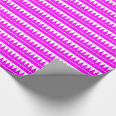 Aztec Mountains - Magenta op White Cadeaupapier (Hoek)