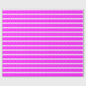 Aztec Mountains - Magenta op White Cadeaupapier (Vlak)