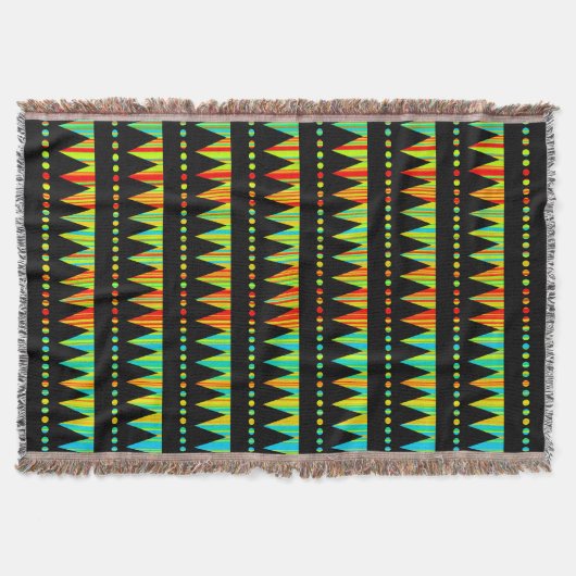 Aztec Mountains - Rainbow Streaks 02 Deken (Voorkant)