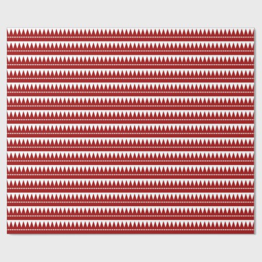 Aztec Mountains - Ruby on White Cadeaupapier (Vlak)