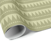Aztec Mountains - Shades of Khaki Cadeaupapier (Rol Hoek)