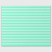 Aztec Mountains - Turquoise op White Cadeaupapier (Vlak)