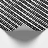 Aztec Mountains - Zwart op wit Cadeaupapier (Hoek)