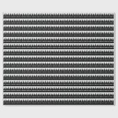 Aztec Mountains - Zwart op wit Cadeaupapier (Vlak)