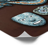 Aztec Mozaïekmaskers Poster (Hoek)