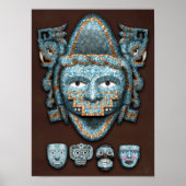Aztec Mozaïekmaskers Poster (Voorkant)
