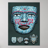 Aztec Mozaïekmaskers Poster (Voorkant)