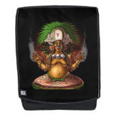 Aztec Mythology Deity Cihuateteo Rugtassen (Voorkant)