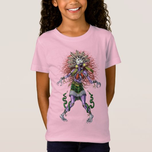 Aztec Mythology Deity Tzitzimitl T-shirt (Voorkant)