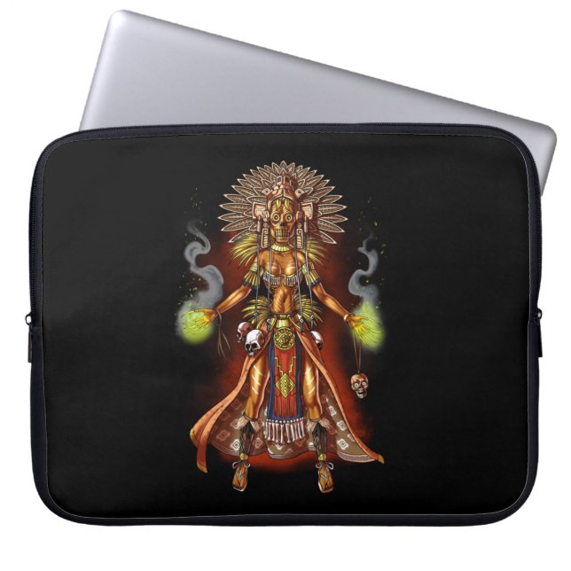 Aztec Mythology God Managua Laptop Sleeve (Voorkant)